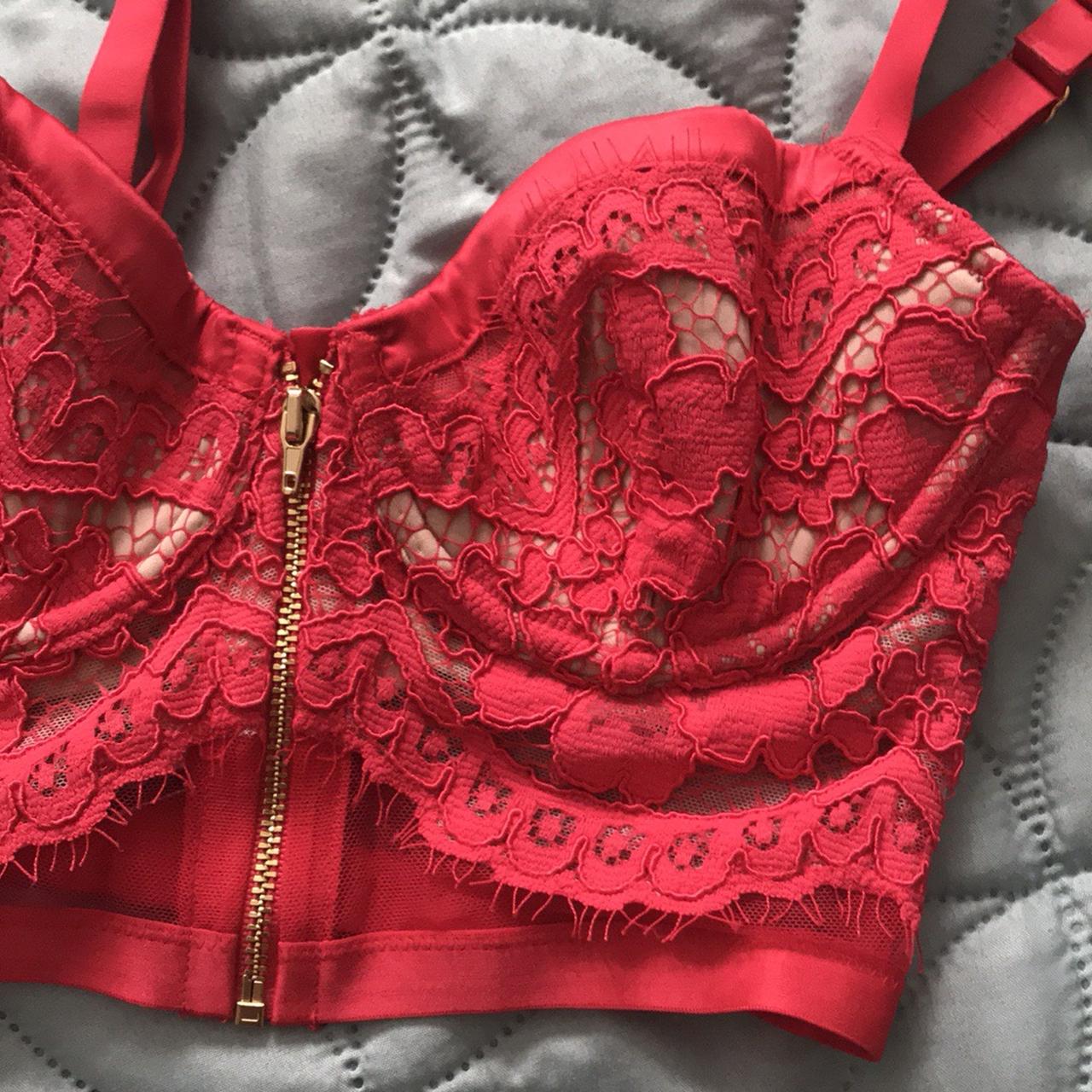 Victoria's Secret Very Sexy Unlined Demi lace corset - Depop