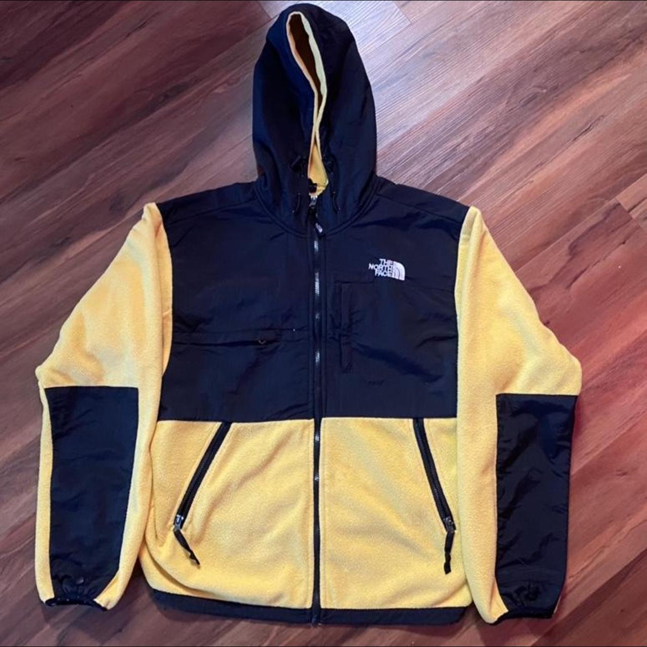 The North Face Men's Yellow and Black Jacket | Depop