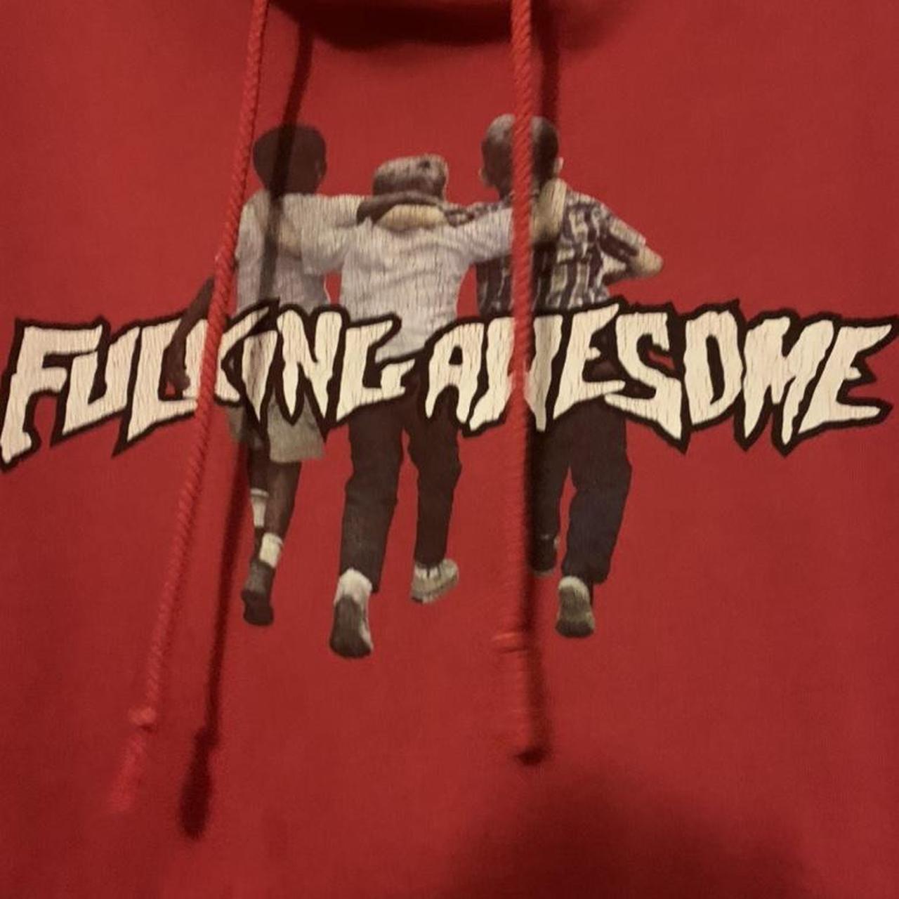 Fucking Awesome friends hoodie in red In pretty... - Depop