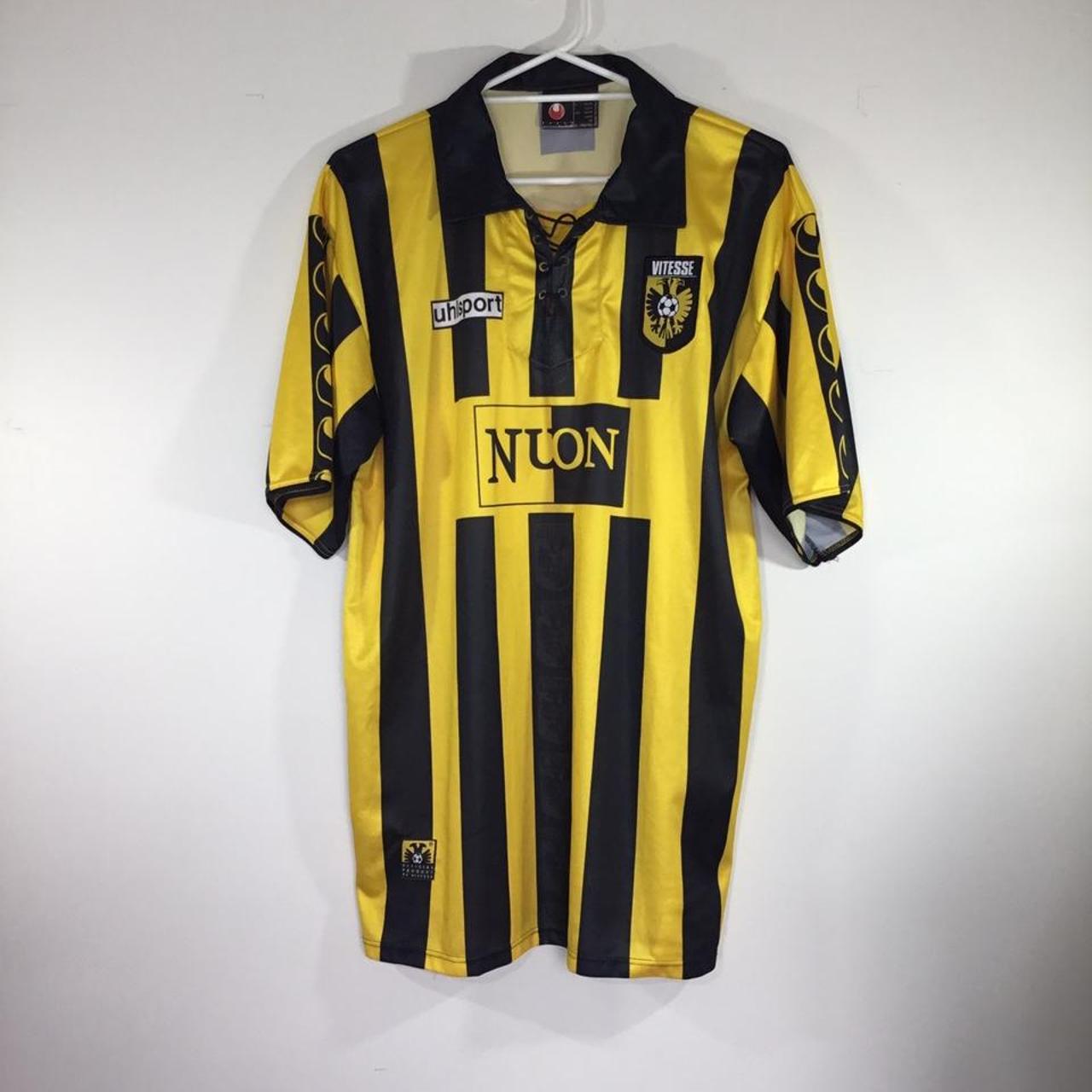 Vitesse Uhlsport 2000-01 Home Jersey Fabric is in... - Depop