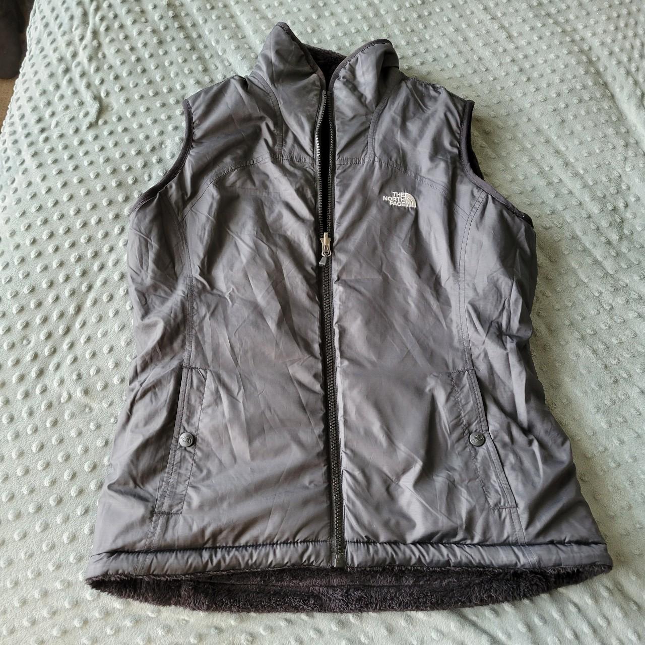 north face fur lined vest