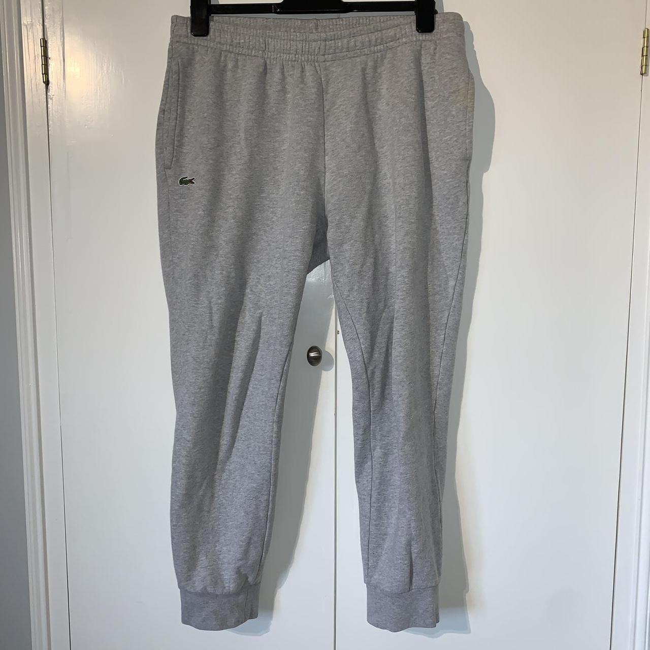 Lacoste Slim Fit Grey Joggers / Trackies 🎨Colour:... - Depop