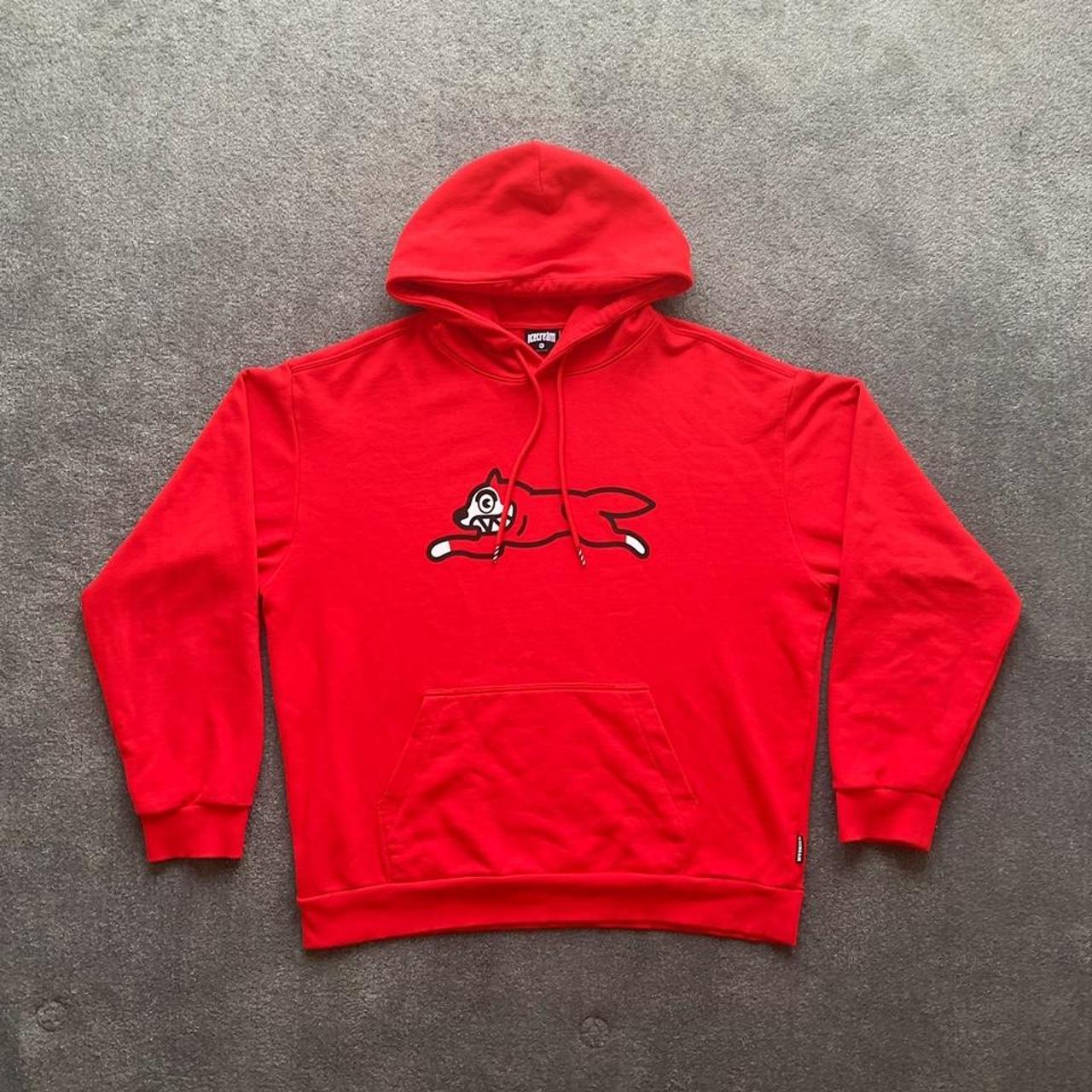 Cream and red online hoodie