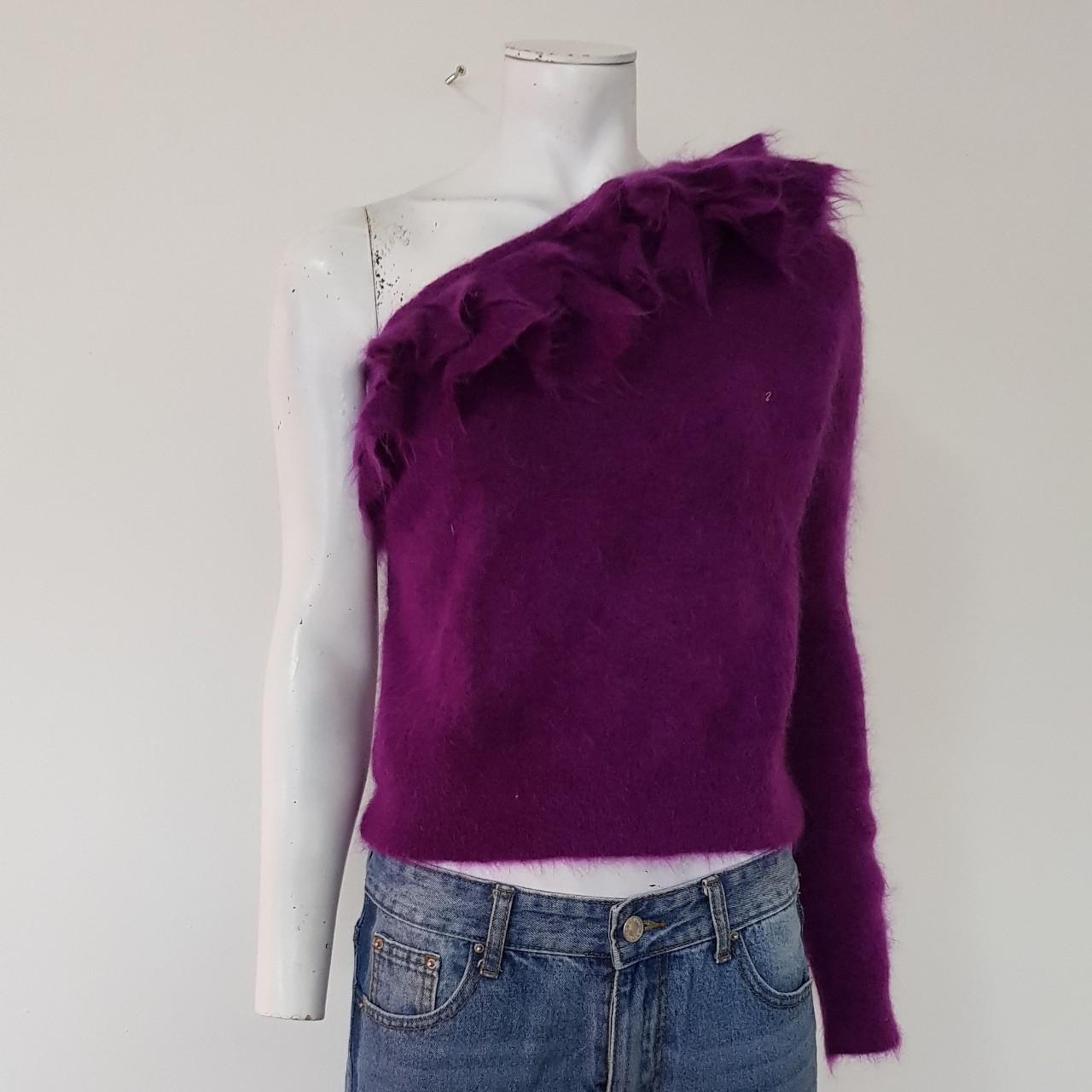 zara purple jumper