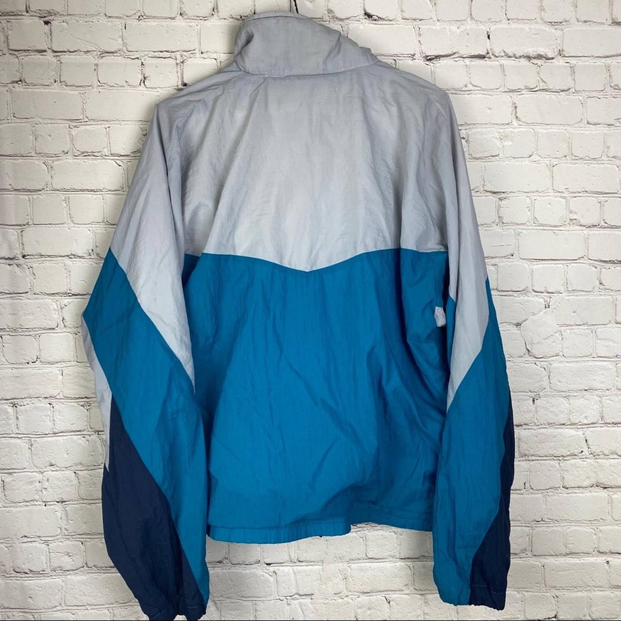 Pony Men's Grey and Blue Jacket (2)