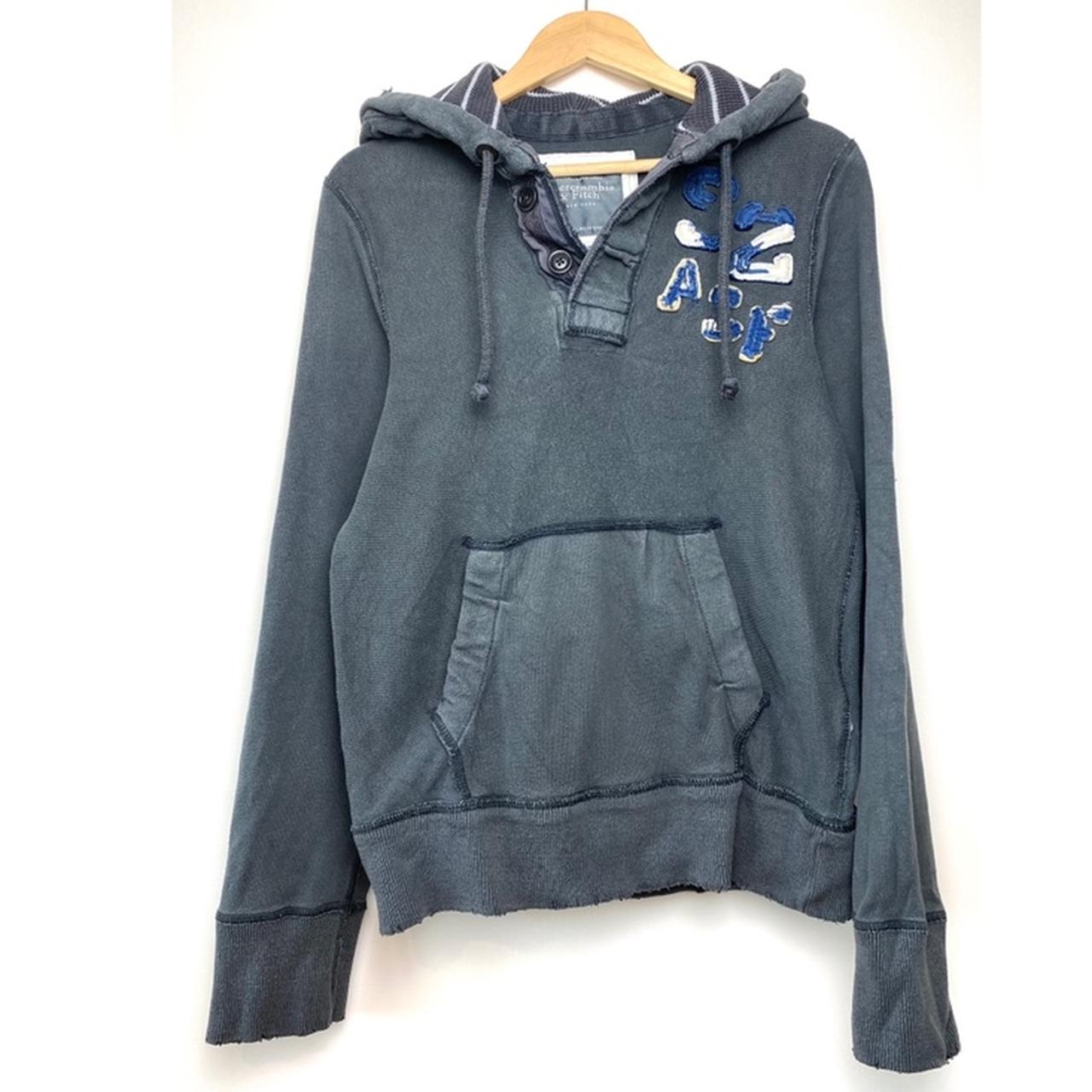 Abercrombie & Fitch Men's Navy Hoodie Depop