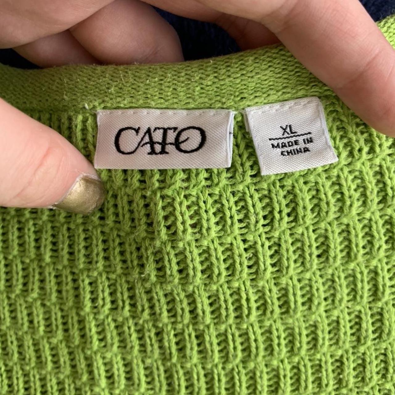 the cutest 2000’s lime green knit wrap top with... Depop