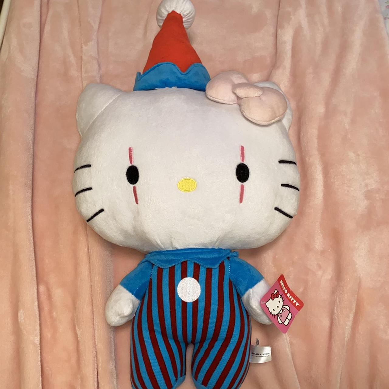 hello kitty clown plush