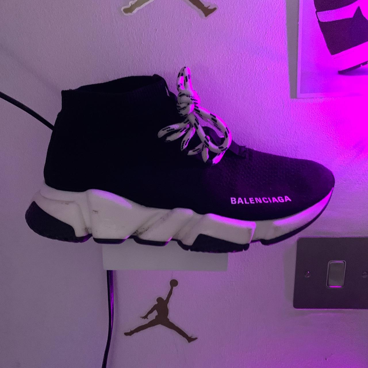 Balenciga laced up worn a few times size6... - Depop