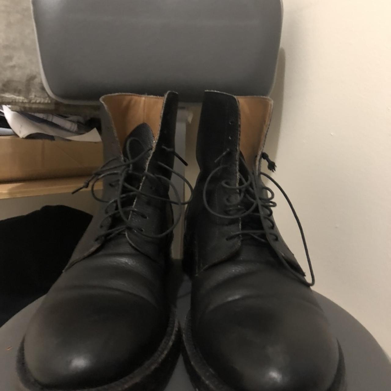 Raf pebbled leather combat boots. I don’t really... - Depop