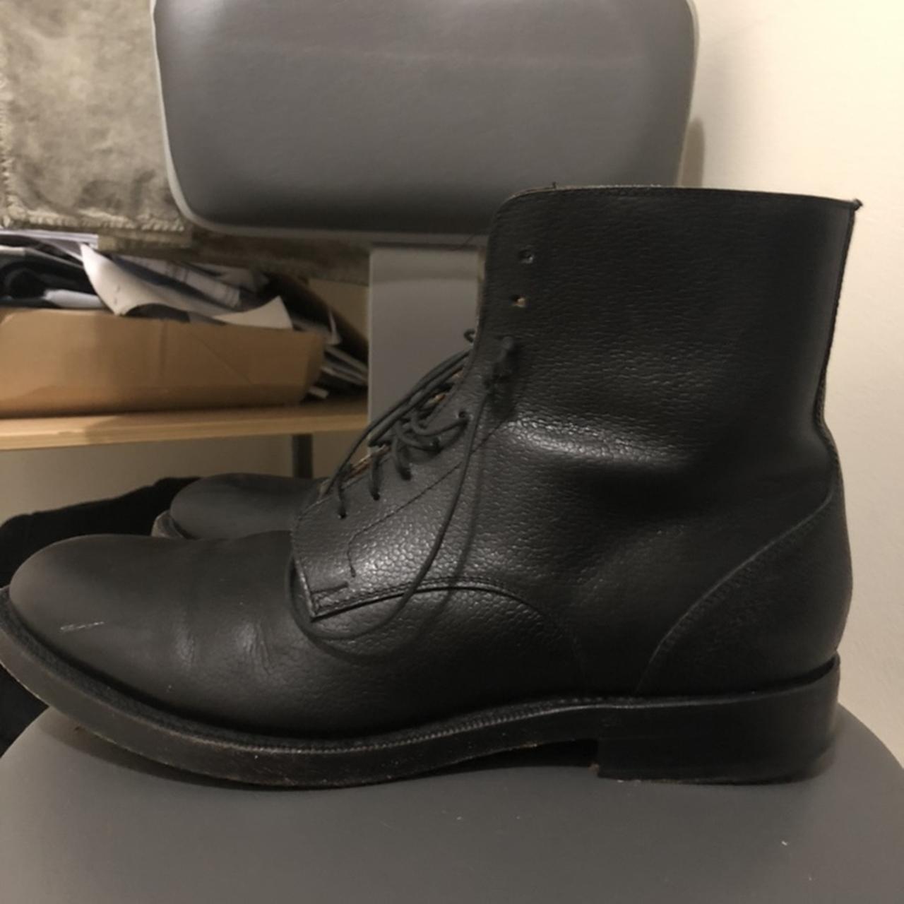 Raf pebbled leather combat boots. I don’t really... - Depop