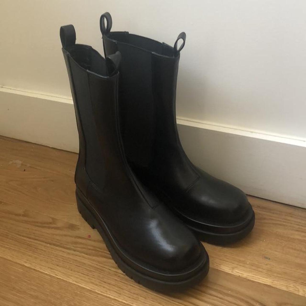 Jaded London Women's Black Boots | Depop