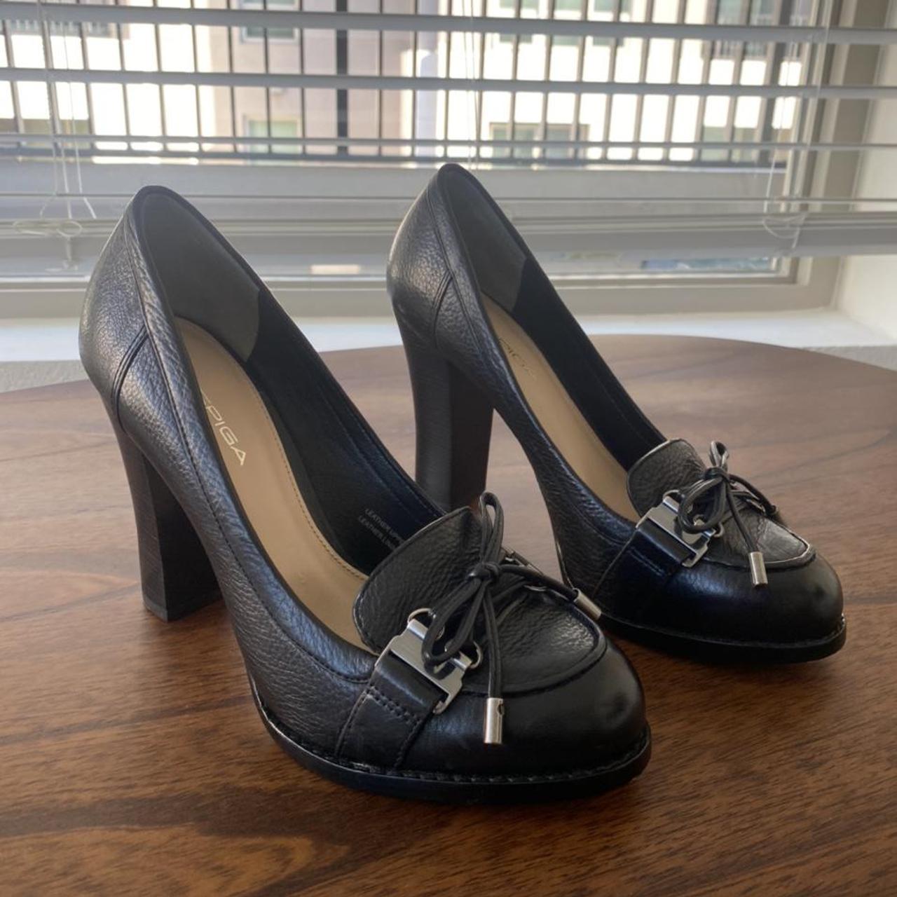 VIA SPIGA platform loafer heels, in excellent... - Depop