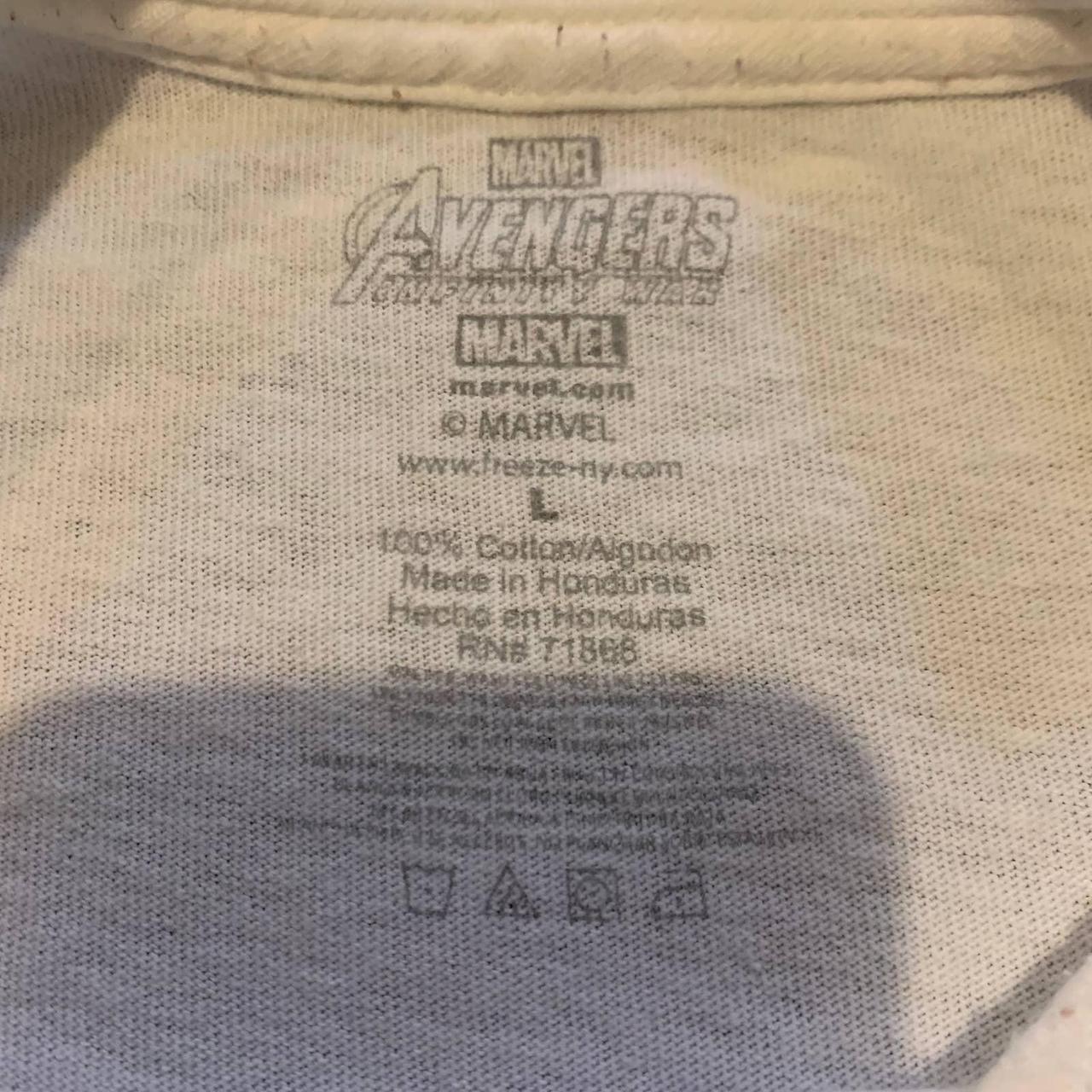 Marvel Avengers White Graphic Short SleeveT Shirt... - Depop