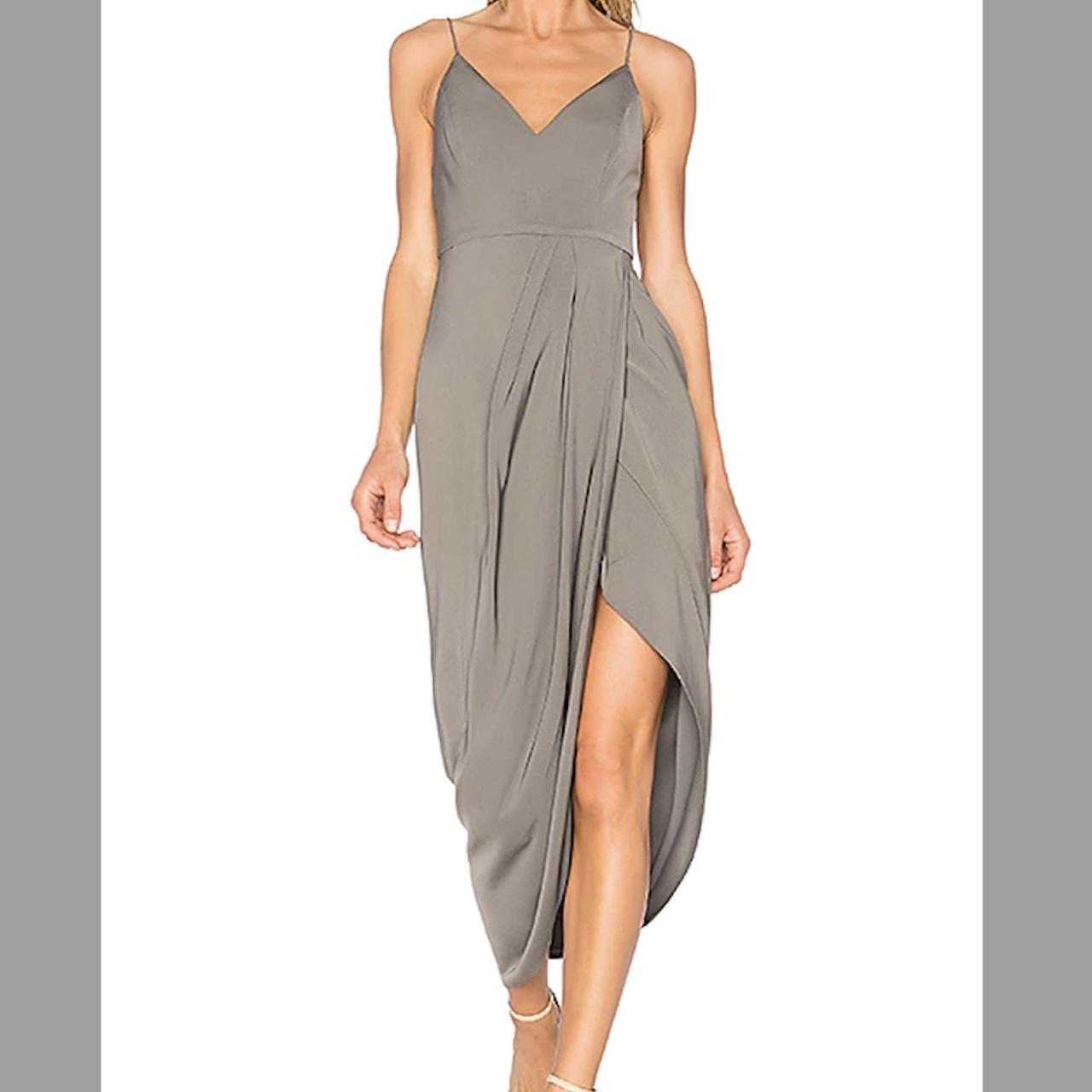 shona joy cocktail draped dress