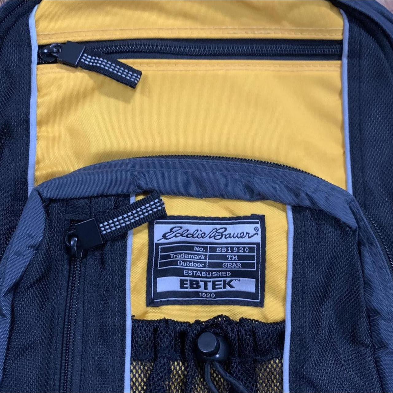 Eddie Bauer Men's Yellow and Black Bag Depop