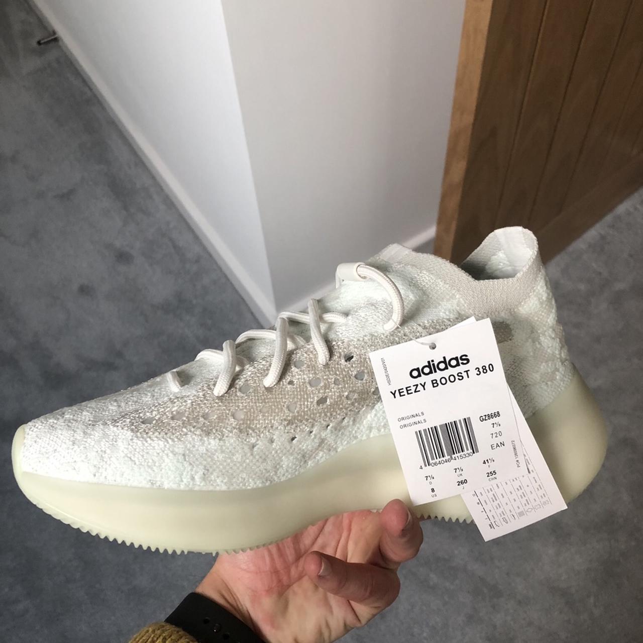 Yeezy 380 mens sales silver