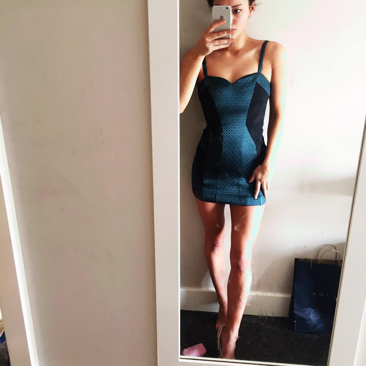 ALL SAINTS mini body con dress sexy full back