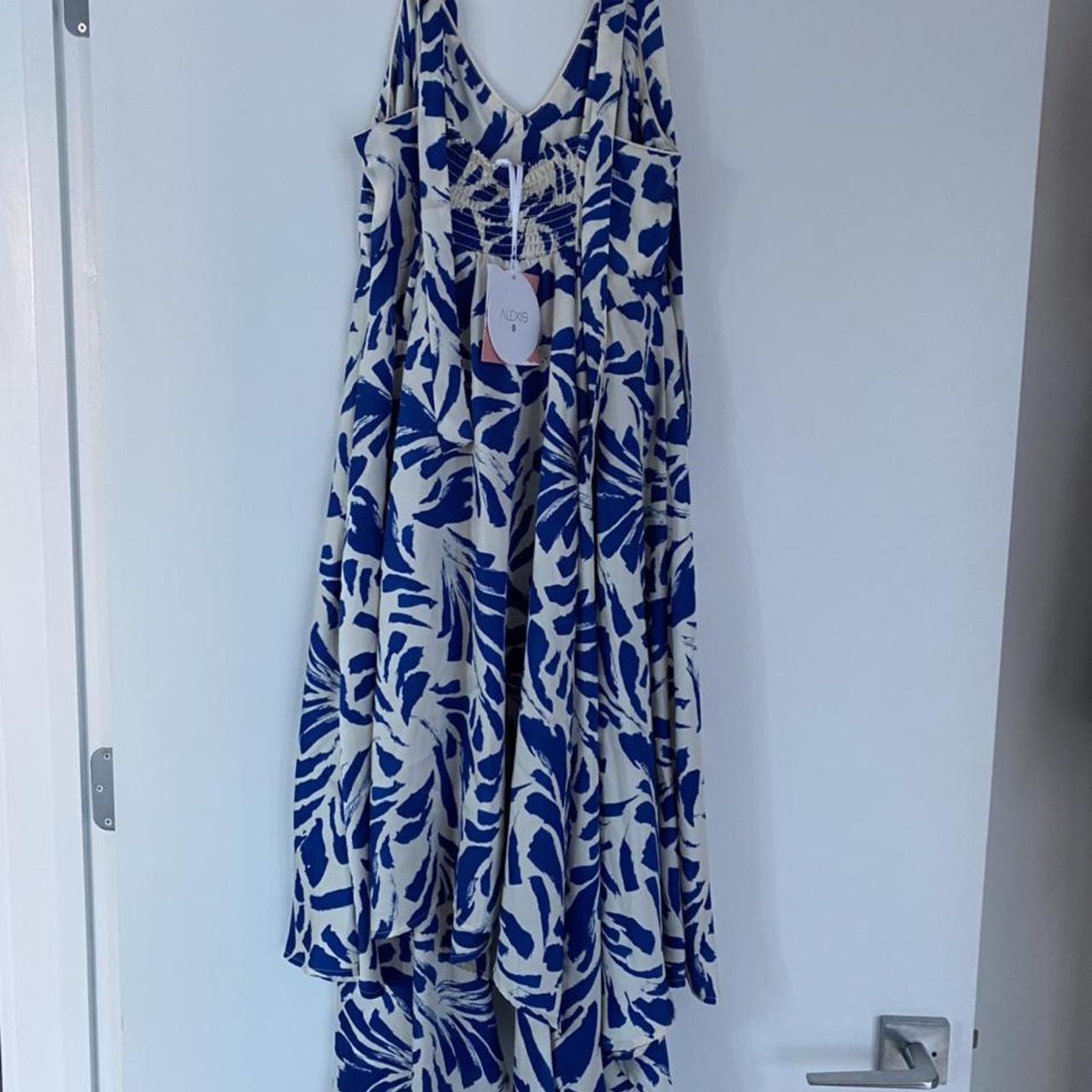 Target blue and outlet white dress