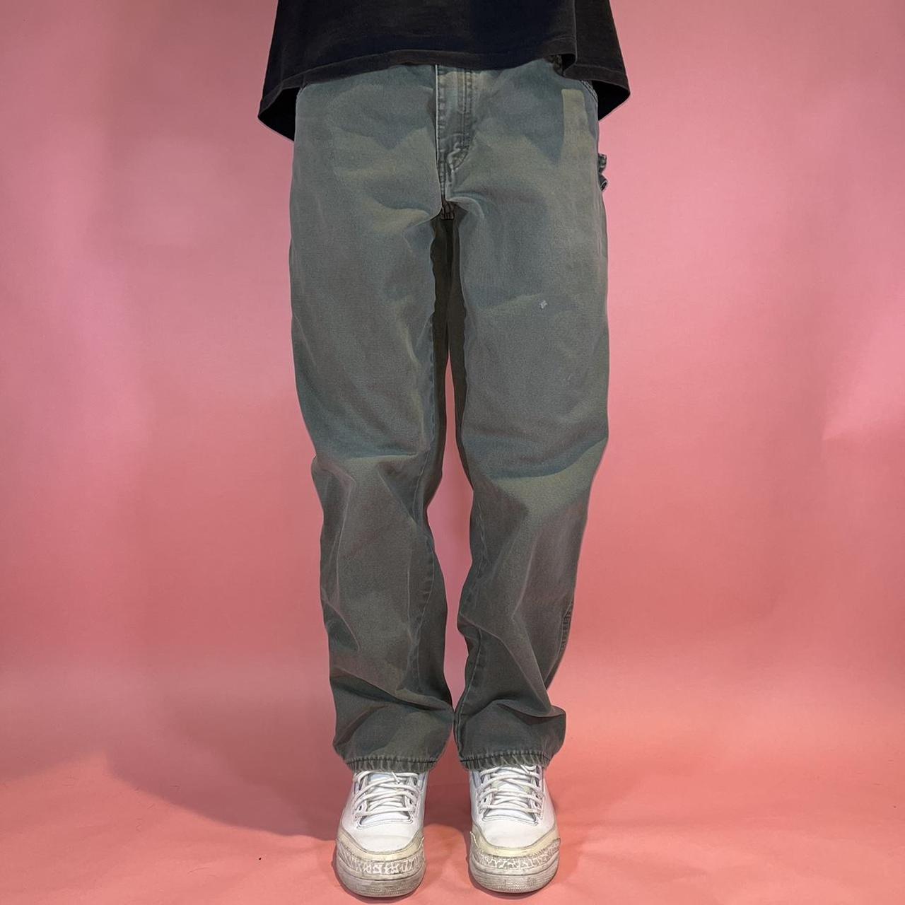 dickies green carpenter pants