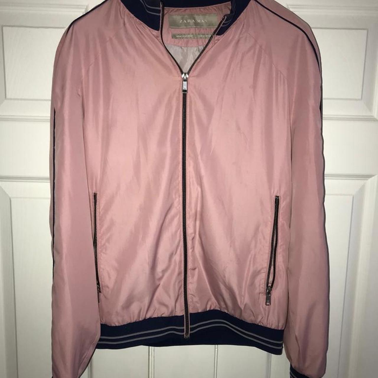 Men’s zara pastel pink bomber jacket makes