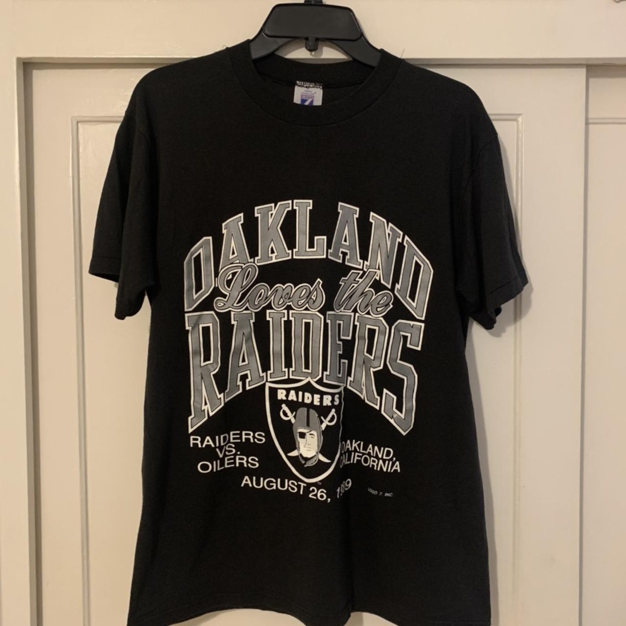 Vintage 1990s LA Raiders single stitch - Depop