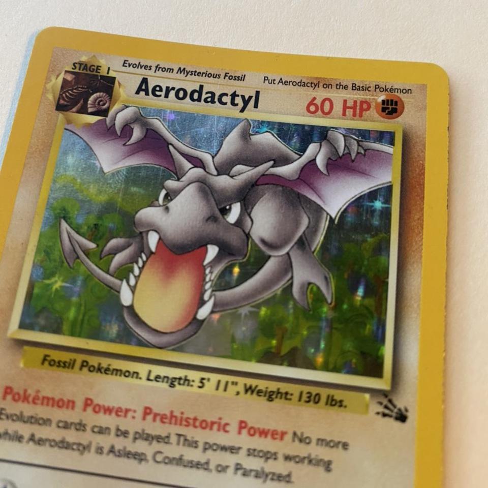 Pokemon Fossil Aerodactyl 1/62 CGC 7 No Subs