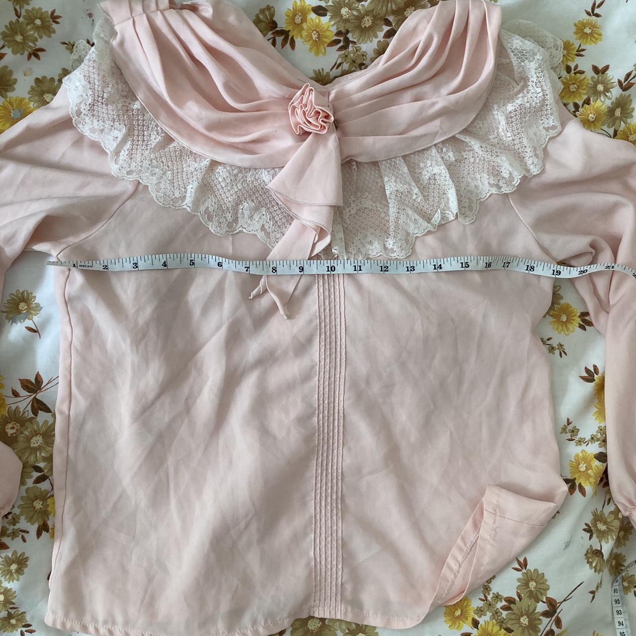 Late 70’s/early 80’s princess peach blouse. Very... - Depop