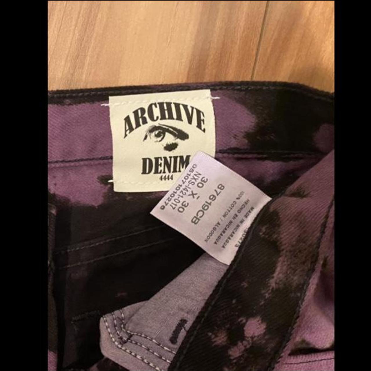 archive ARMANI faded purple denim