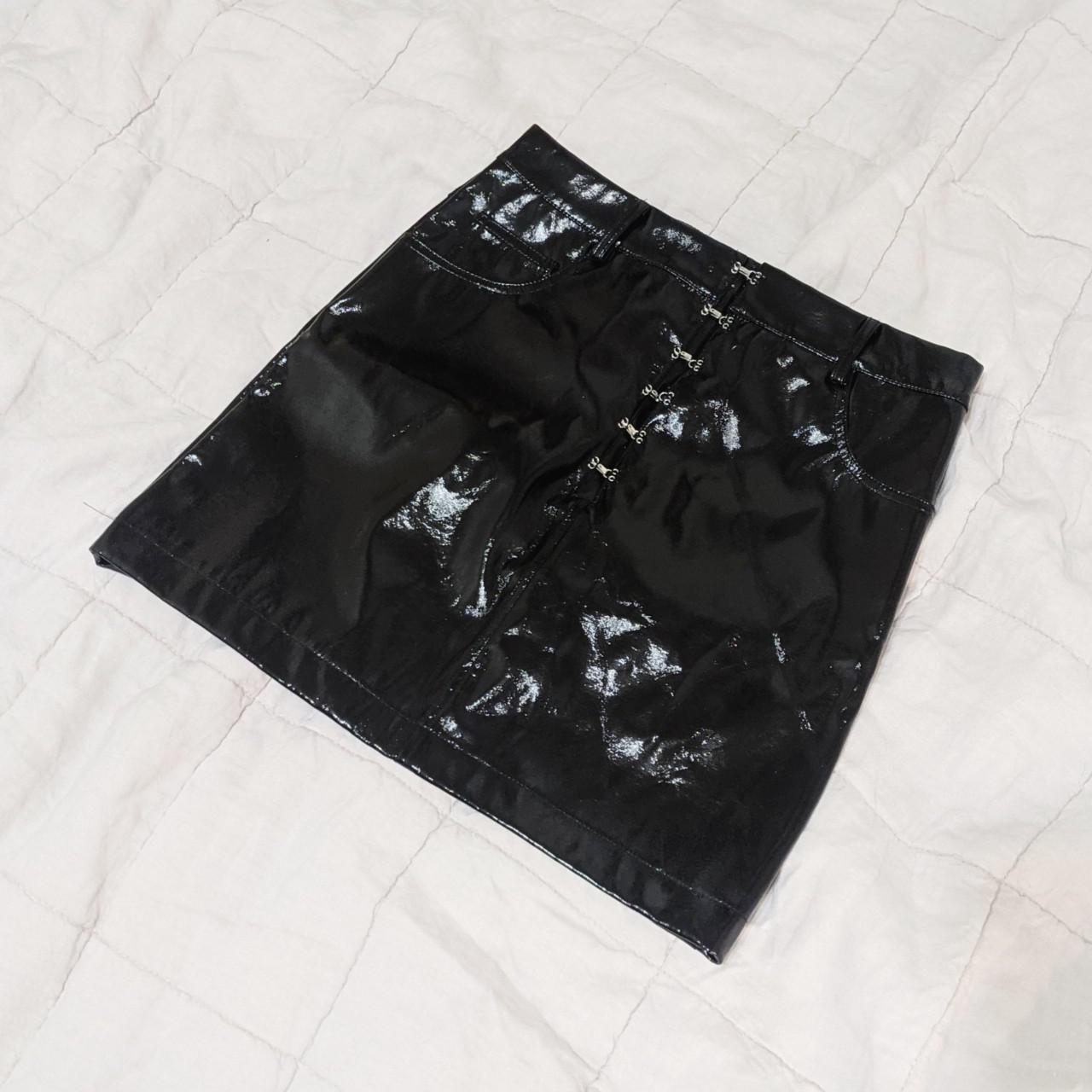 Women's Black and Silver Skirt (3)