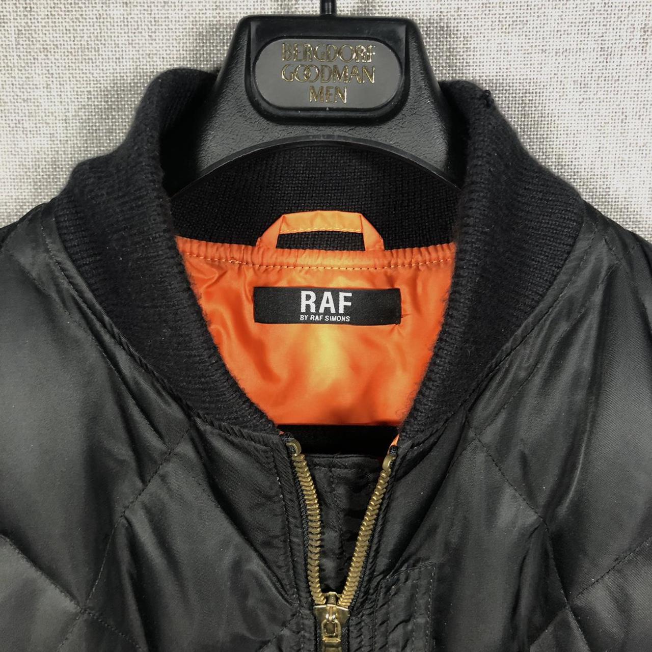 Raf by Raf Simons black quilted MA-1 bomber. 100%...