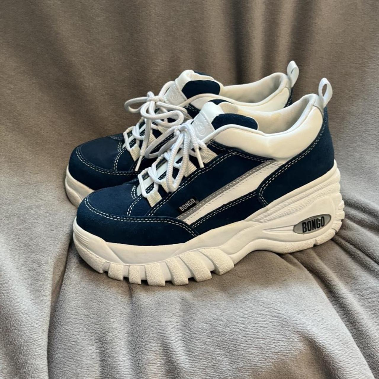 Vintage y2k 90s/00s bubble platform chunky sneakers... - Depop