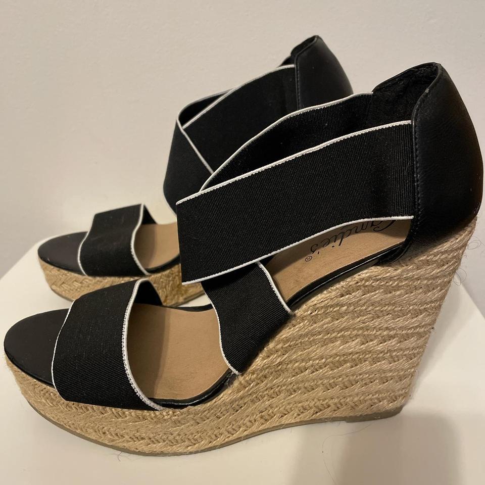 candies black platform sandals