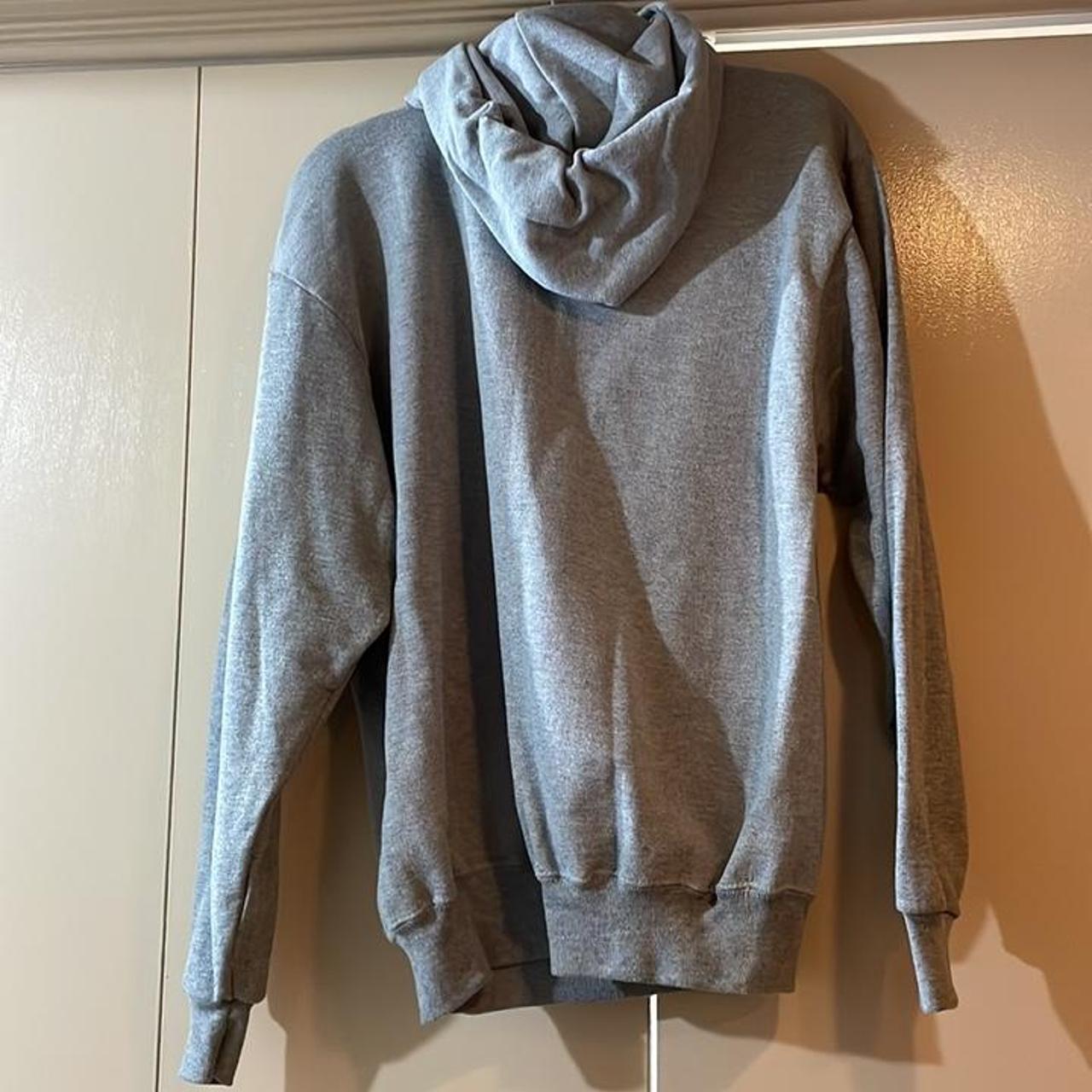 Men's Grey and Blue Hoodie | Depop