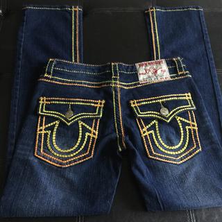 true religion jeans yellow stitching