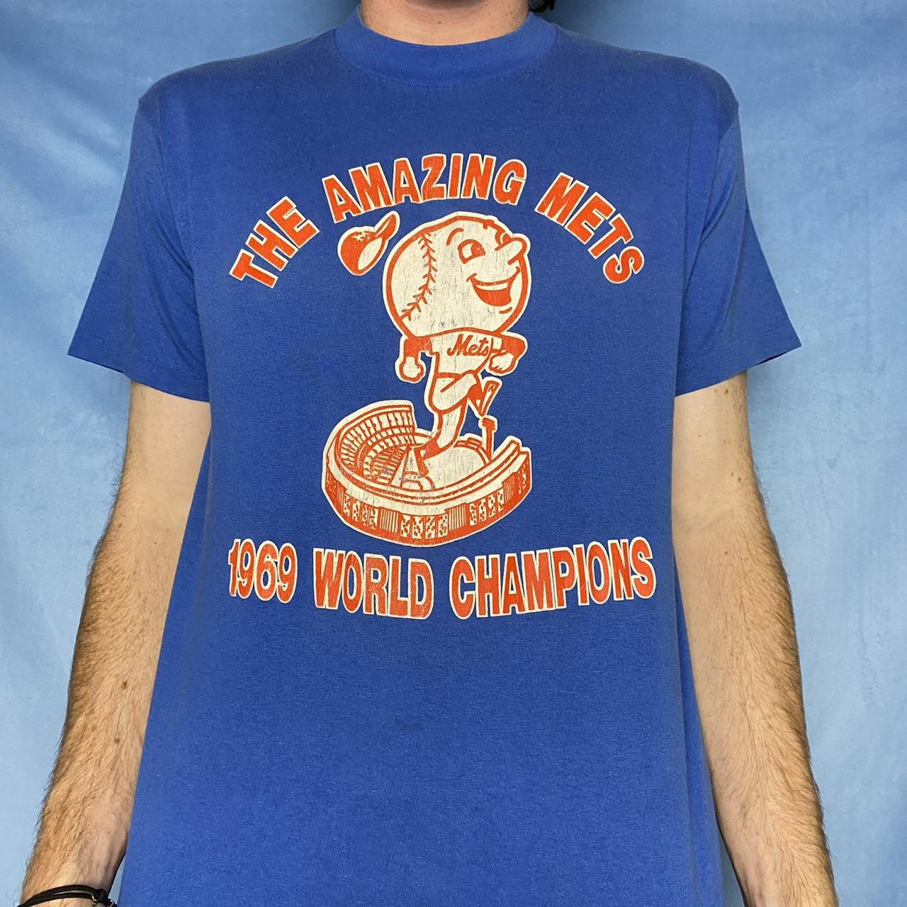 Vintage New York Mets Tee Vintage New York Mets - Depop