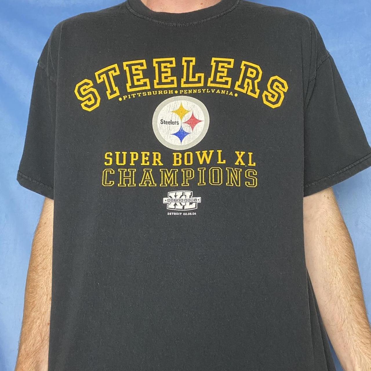 Vintage Mens Pittsburgh Steelers NFL Football Shirt - Depop