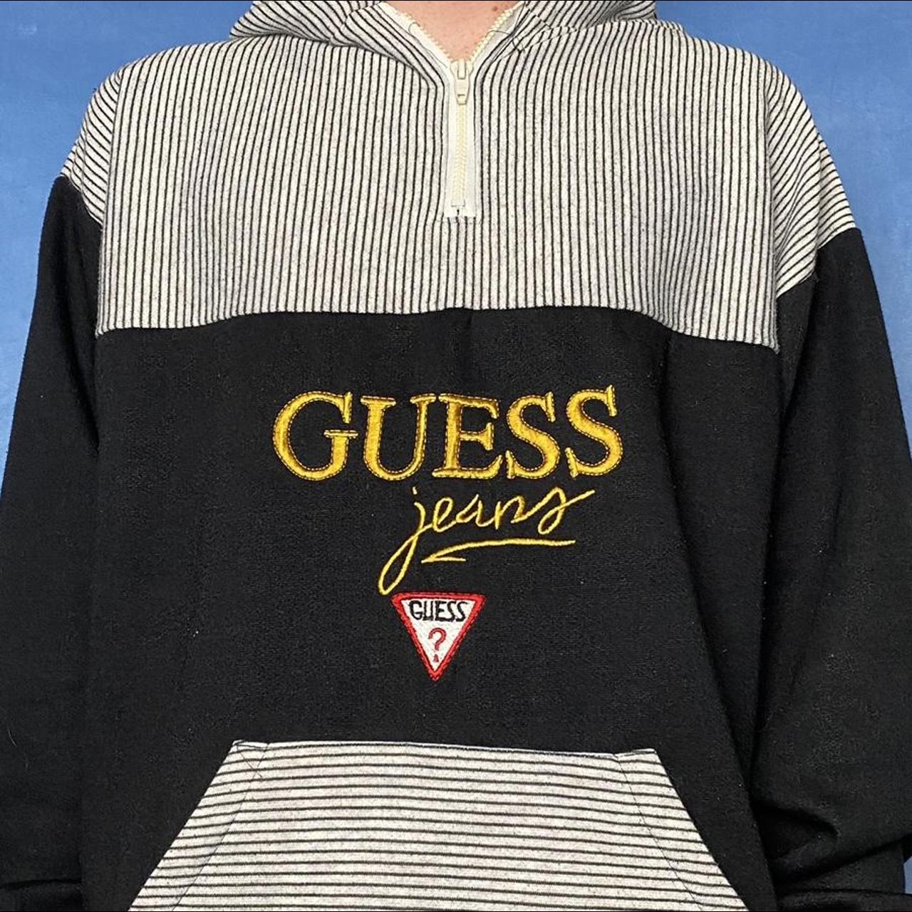 Guess striped clearance hoodie