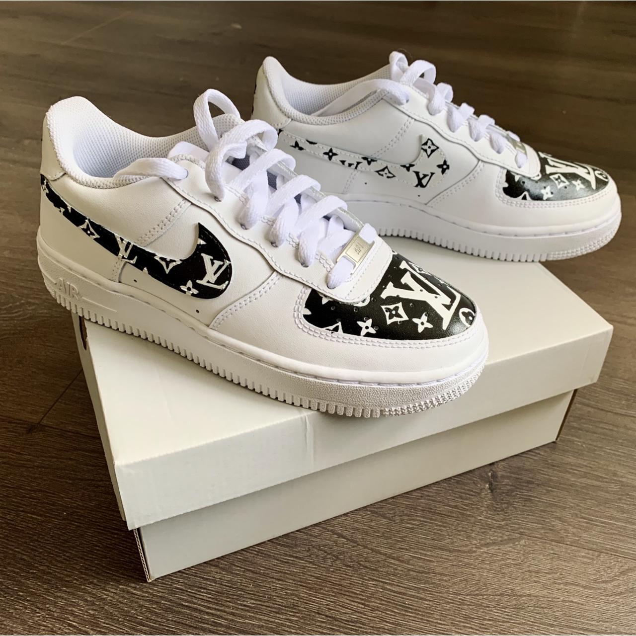 Custom made Nike Air Force “Louis Vuitton Depop