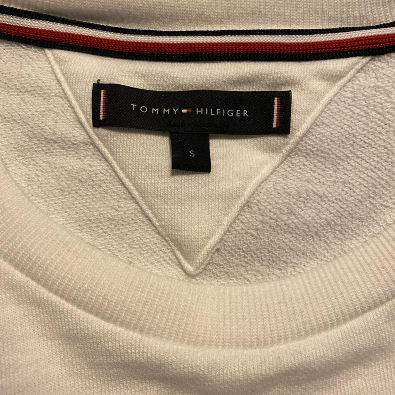 Tommy Hilfiger Men's White Sweatshirt | Depop