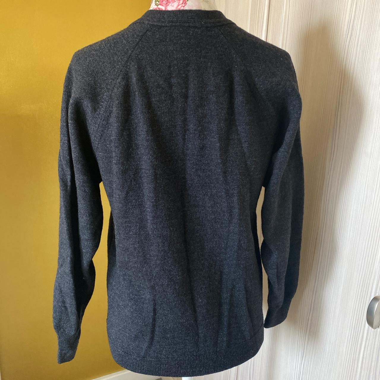 🤍🖤🤍 Vintage First avenue pure new wool cardigan... - Depop