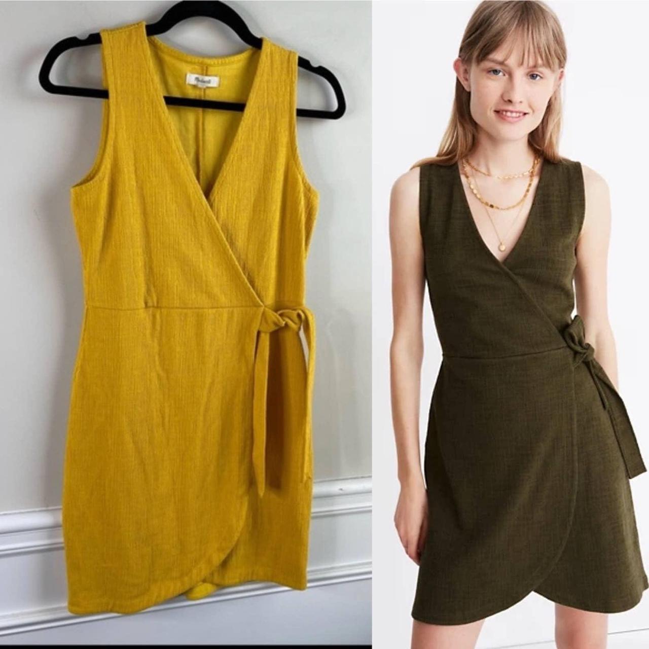 Texture and thread outlet side tie dress