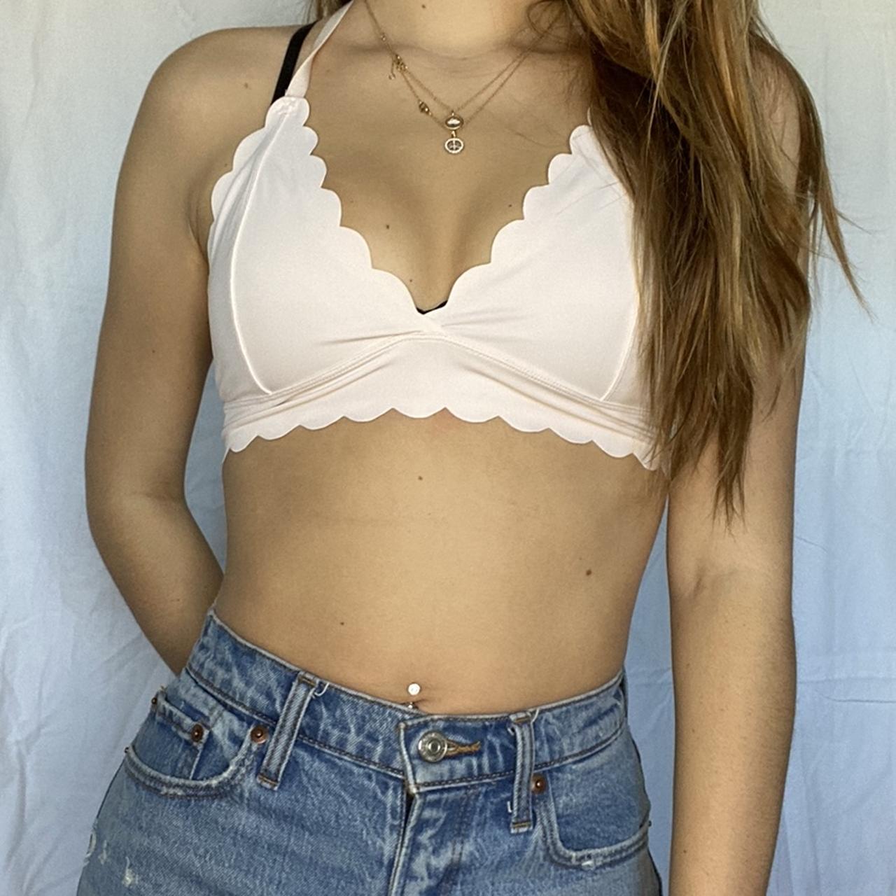 Urban Outfitters Light Pink Bralette Great - Depop