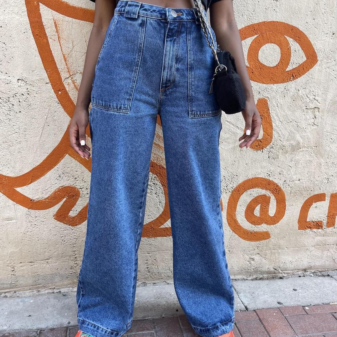 Lucy and Yak Delores Wide-Leg Jeans: ORGANIC DENIM -... - Depop