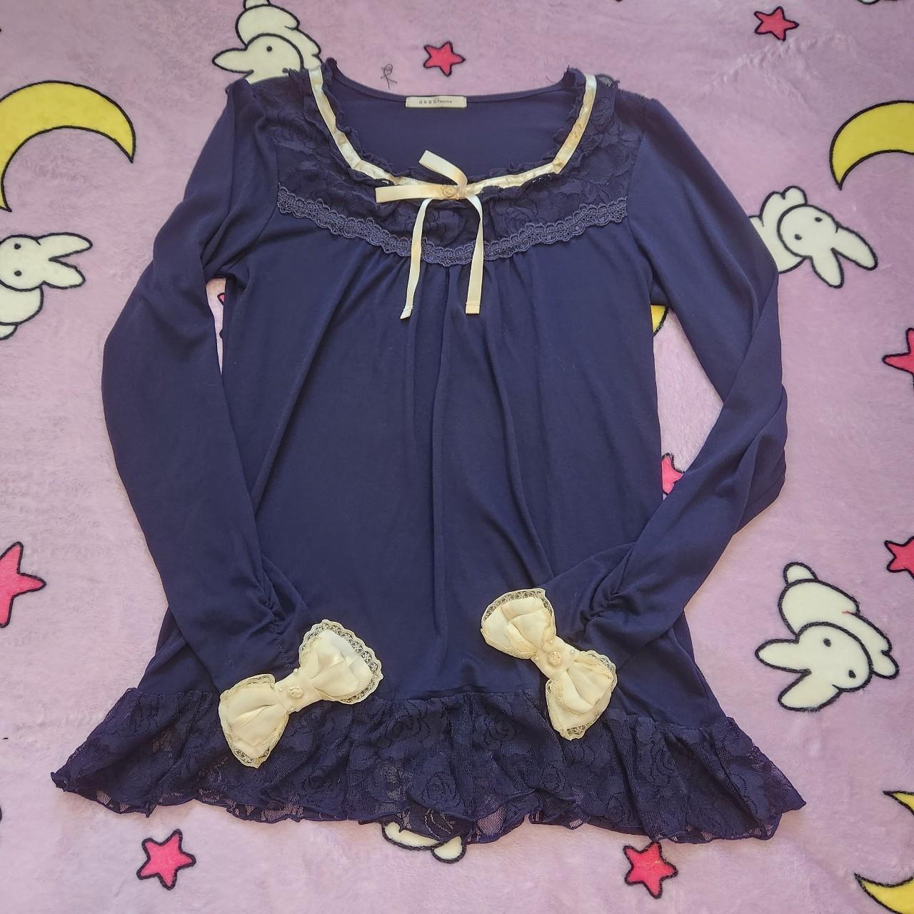 Axes Femme Blue top Harajuku J Fashion coquette... Depop