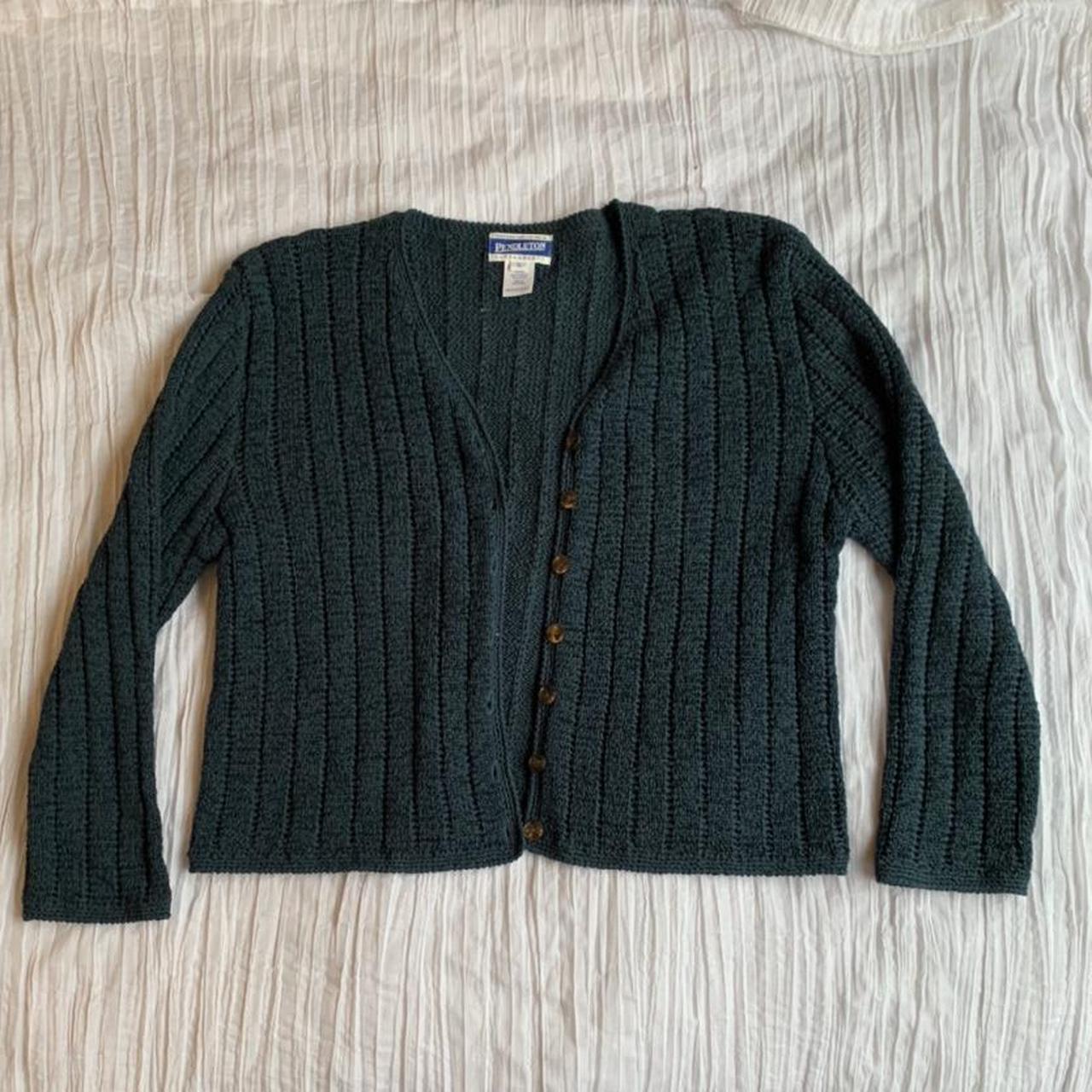 Pendleton Women's Blue Cardigan | Depop