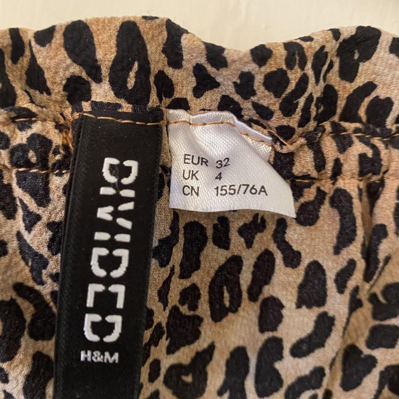 H&M Divided leopard print off shoulder top. stretchy... - Depop