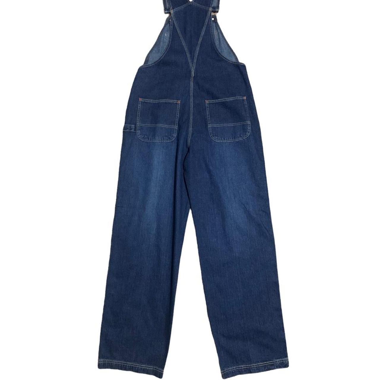17London Men's Blue and Navy Dungarees-overalls (2)