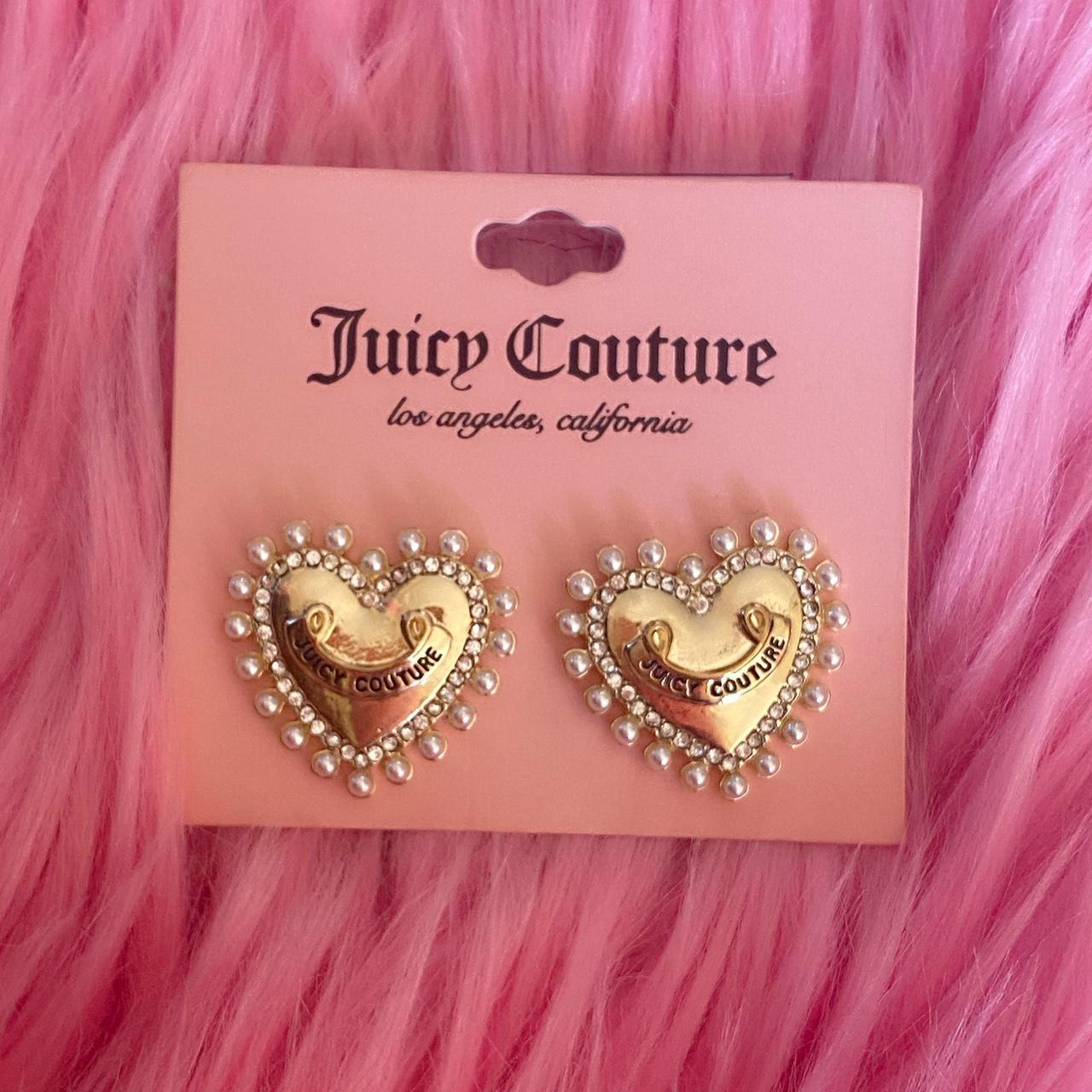 👑 New Beautiful Girly Bling Juicy Couture Gold Heart... - Depop