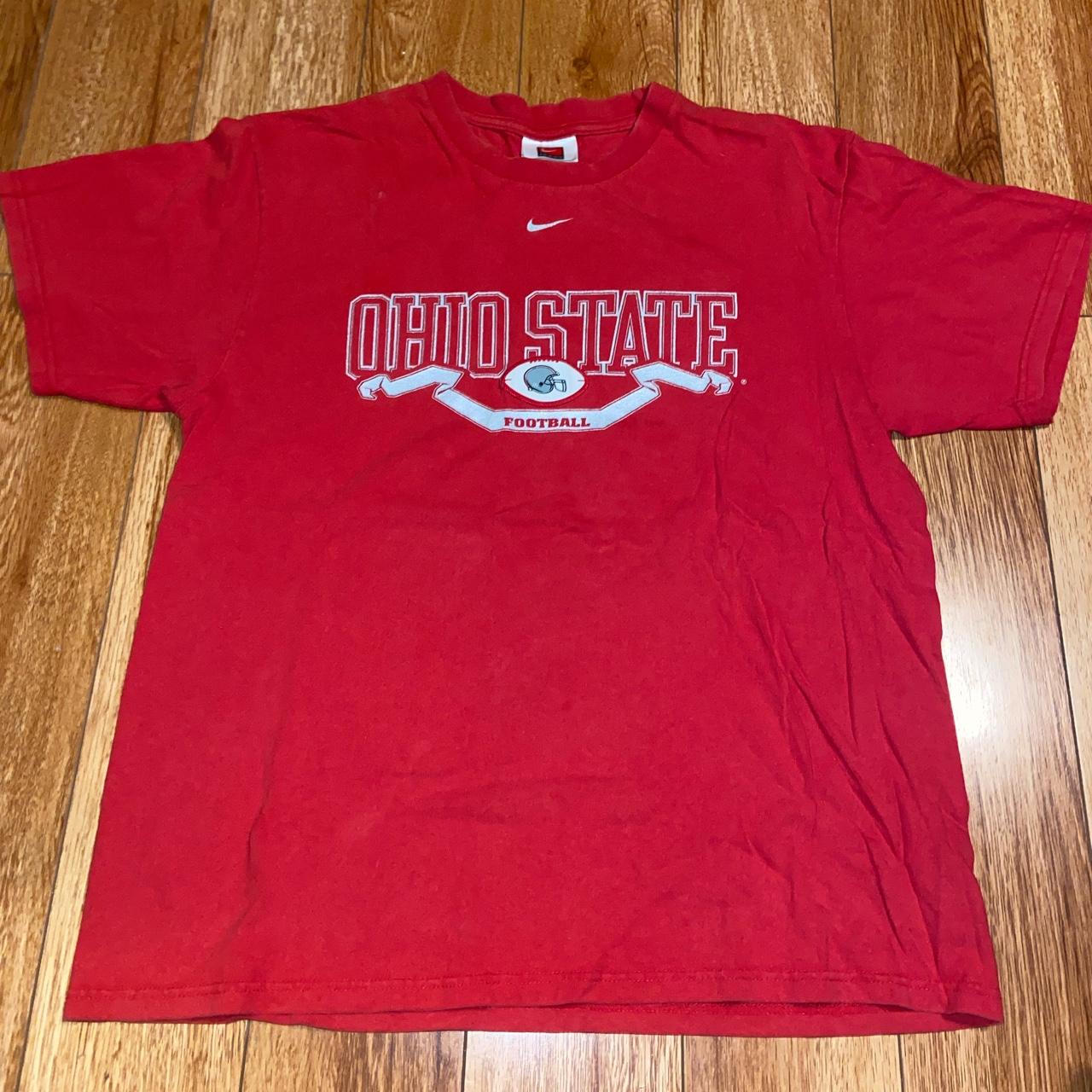 Ohio state football 🏈 team red t shirt Nike vintage... - Depop